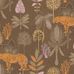 Фактурные обои "Safari" арт.D1 020 из коллекции Bon Voyage, Milassa с крупным рисунком джунглей, леопарда и цветов, купить в интернет-магазине